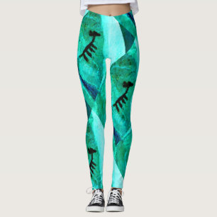 abstrakte südwestliche Rockart Leggings