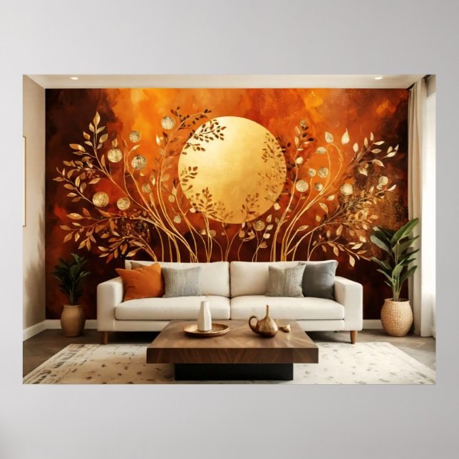 Abstrakte Sun #2 Wall Art Poster (Vorne)