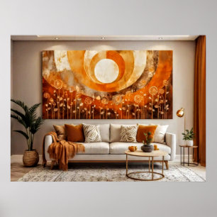 Abstrakte Sun #3 Wall Art Poster