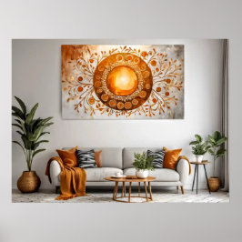 Abstrakte Sun #4 Wall Art Poster