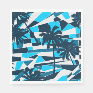 Abstrakte Surfpalmen Serviette