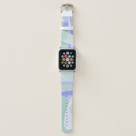 Abstrakte Surfpastel Lila grün Apple Watch Armband