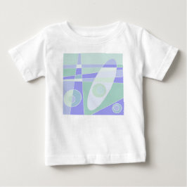 Abstrakte Surfpastel Lila grün Baby T-shirt