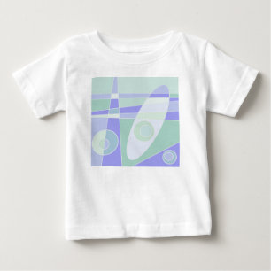 Abstrakte Surfpastel Lila grün Baby T-shirt
