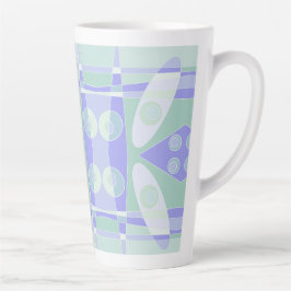 Abstrakte Surfpastel Lila grün Milchtasse