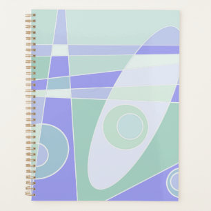 Abstrakte Surfpastel Lila grün Planer