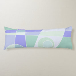 Abstrakte Surfpastel Lila grün Seitenschläferkissen