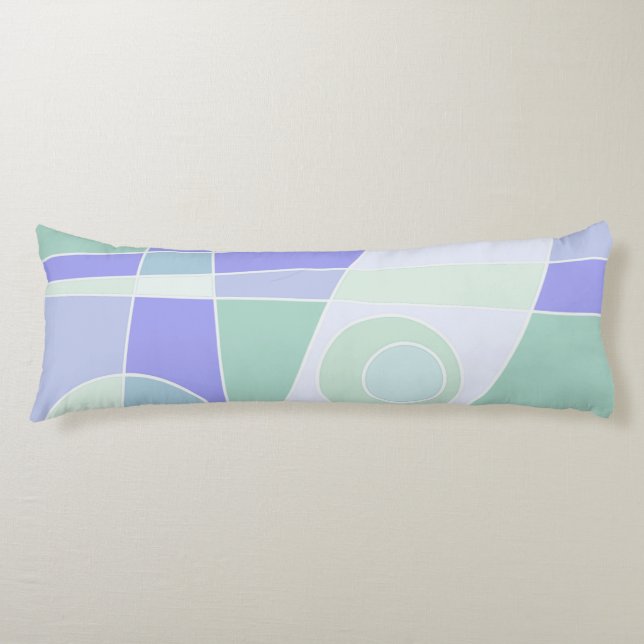 Abstrakte Surfpastel Lila grün Seitenschläferkissen (Vorderseite)