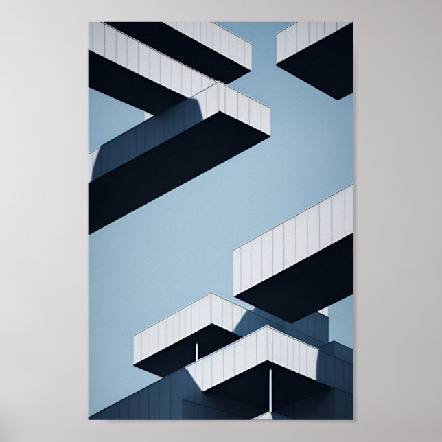 Abstrakte Surreal-Architektur Poster (Vorne)