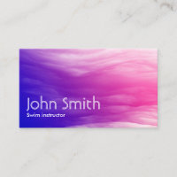 Abstrakte Swim Instructor Business Card