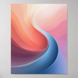 Abstrakte Swirbelfarben Poster
