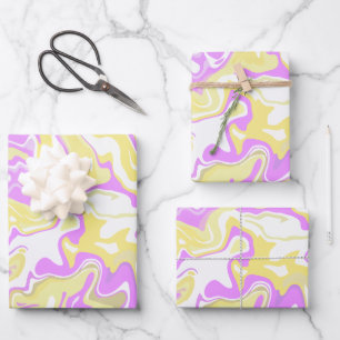 Abstrakte Swirl Kunst, Dichtung und Musik Geschenkpapier Set