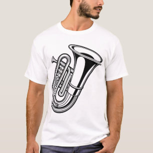 Abstrakte Symmetrie-Linienkunst T-Shirt