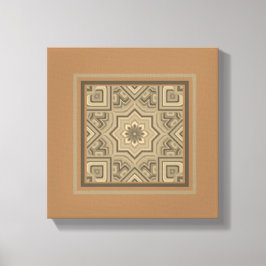Abstrakte Symmetrische Flora Natur Originale Wandk Leinwanddruck
