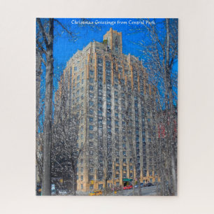 Abstrakte Szene. Central Park New York. Jigsaw Puz
