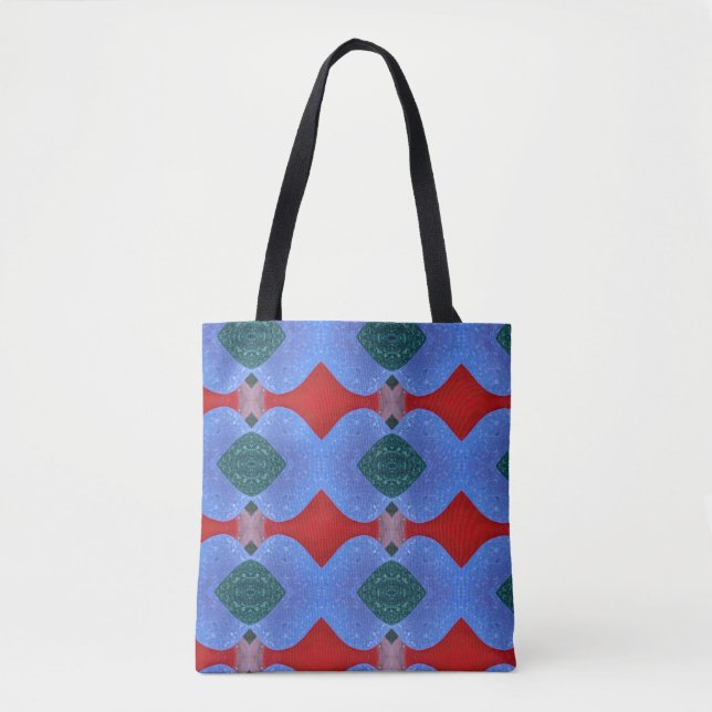 Abstrakte Tasche aus mehrfarbigem Seaglass (Vorderseite)