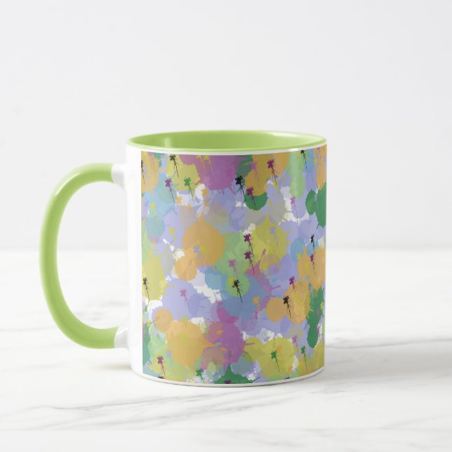 Abstrakte Tasse in der Farbpalette - Lebhafter kün (Links)