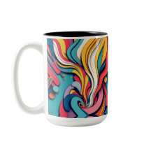 Abstrakte Tasse zum Kaffee