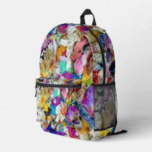Abstrakte Textilien Bedruckter Rucksack