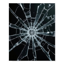 Abstrakte Textur aus zersplittertem Glas, gebroche