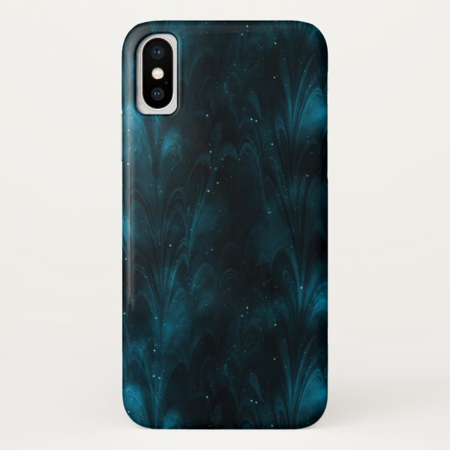 Abstrakte Textur Blaue Nebel Case-Mate iPhone Hülle (Rückseite)