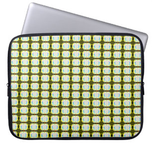 abstrakte Textur, buntes Gingham-Muster, modern Laptopschutzhülle