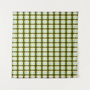 abstrakte Textur, buntes Gingham-Muster, modern Wandteppich
