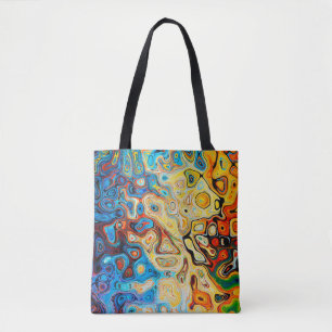 Abstrakte Textur farbig Tasche