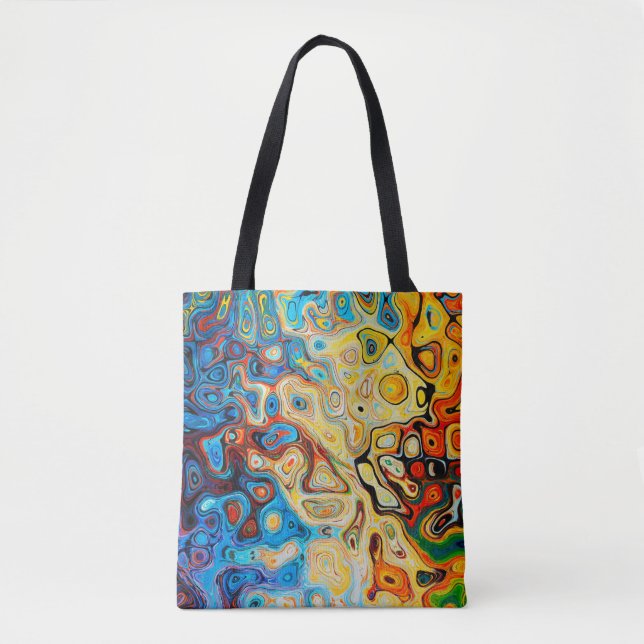 Abstrakte Textur farbig Tasche (Vorderseite)