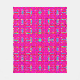 abstrakte Textur, farbiges Karomuster, modernes Ta Fleecedecke