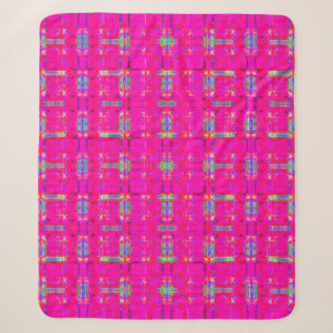 abstrakte Textur, farbiges Karomuster, modernes Ta Sherpadecke
