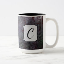 Abstrakte Textur mit Coolen Farben und Monogramm