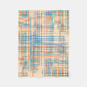 Abstrakte Textur mit Kreuzstreifen. Modern Pat Fleecedecke
