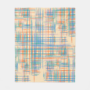 Abstrakte Textur mit Kreuzstreifen. Modern Pat Fleecedecke