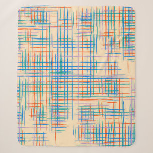 Abstrakte Textur mit Kreuzstreifen. Modern Pat Sherpadecke