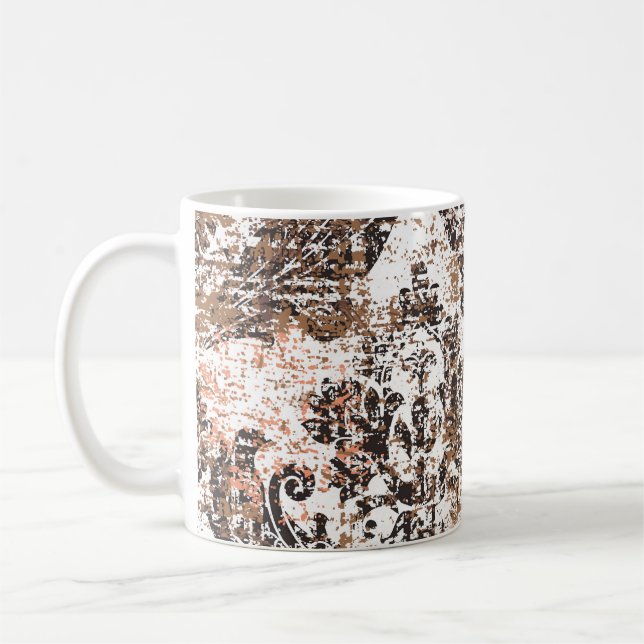 Abstrakte Textur oder Grunge Hintergrund. Kunsttex Kaffeetasse (Links)