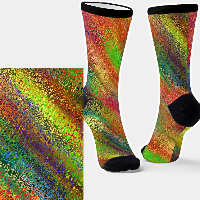 Abstrakte Textur Streifen Farbe Socken (Von Creator hochgeladen)