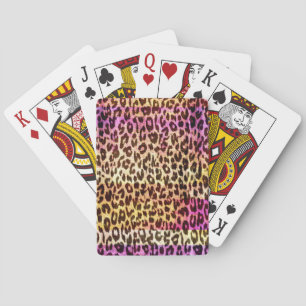 Abstrakte Textur von Kunsttierfellen 2 Spielkarten