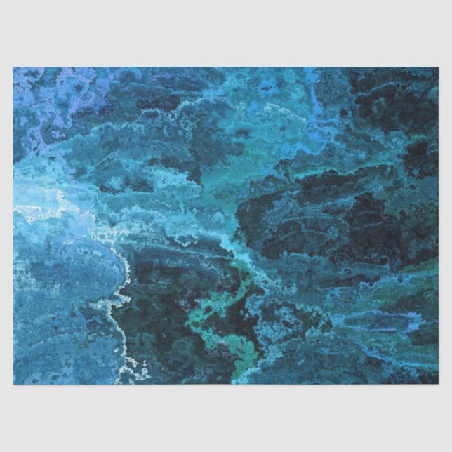 Abstrakte Texturblau-Hintergrund Seidenpapier (Vorderseite)