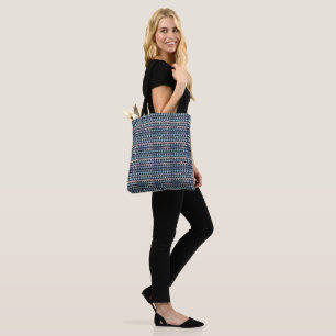 Abstrakte Texturierte Streifen-Geometrie-Muster  1 Tasche