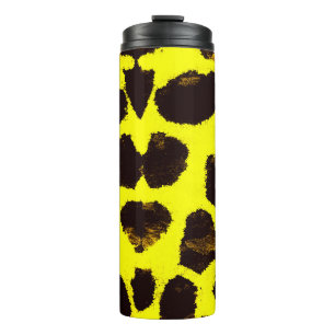 Abstrakte Tierdruckleopard Thermosbecher
