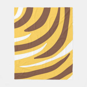 abstrakte Tigerkunst Fleecedecke