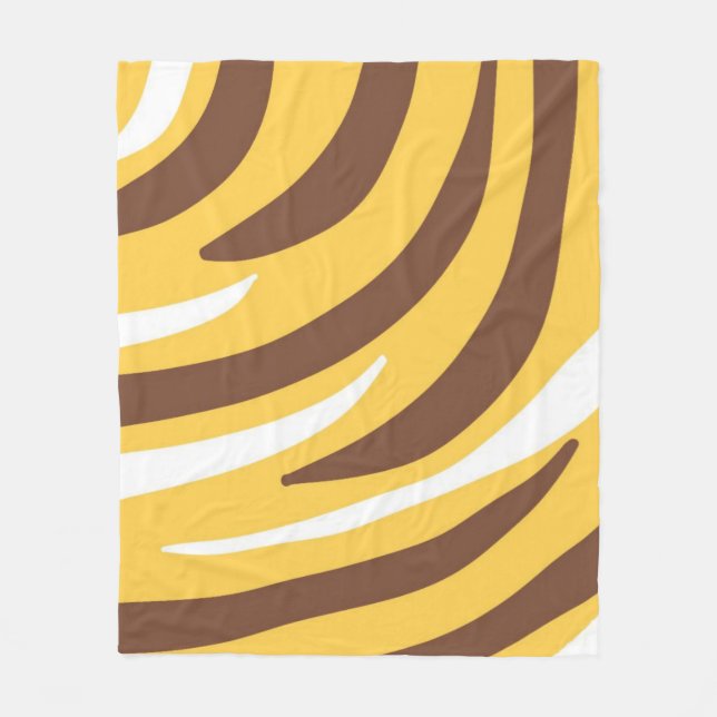 abstrakte Tigerkunst Fleecedecke (Vorderseite)