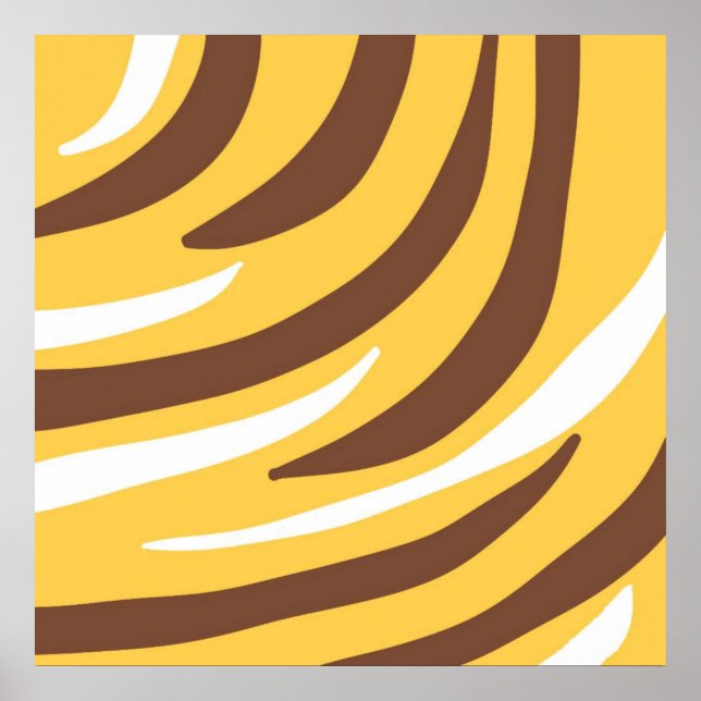 abstrakte Tigerkunst Poster (Vorne)