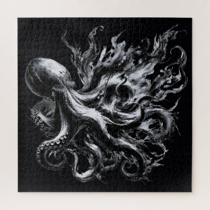 Abstrakte Tintenflüssigkeit Oktopus Kraken