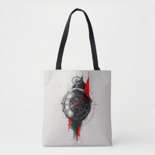 Abstrakte Trash Polka-Taschenuhr-Tragetasche Tasche