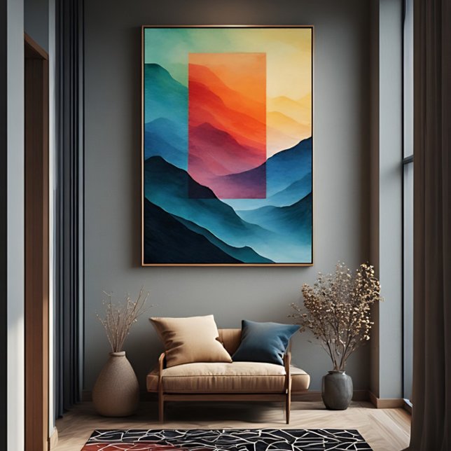 Abstrakte Traum Berge Poster (Von Creator hochgeladen)