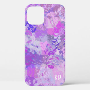 Abstrakte trendige Camouflage Rosa Lila Blau Case-Mate iPhone Hülle
