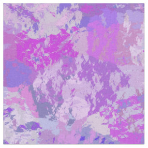 Abstrakte trendige Camouflage Rosa Lila Blau Stoff