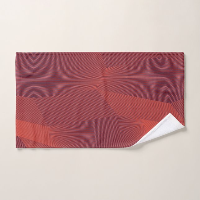 Abstrakte, trendige, moderne geometrische Grafik Handtuch (Handtuch)